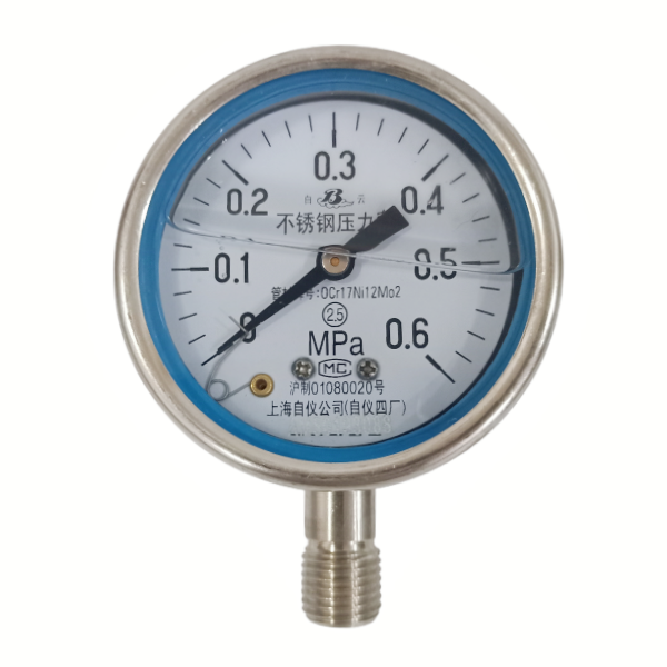 Y-60B-FZ(0-0.6MPa)-不锈钢耐震压力表